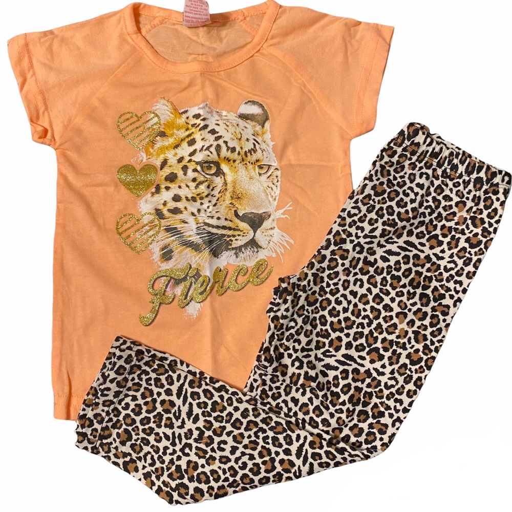 Girls Fierce Leopard outfit